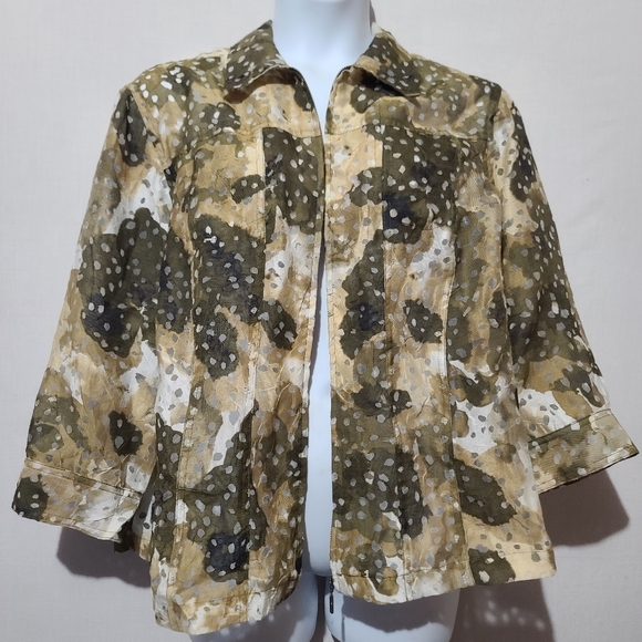 Ruby Rd Favorites Lightweight Zip Up Jacket Size 20 - Picture 3 of 10